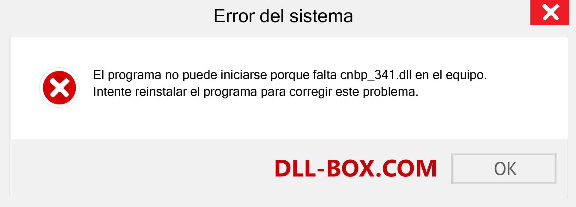 ¿Falta el archivo cnbp_341.dll ?. Descargar para Windows 7, 8, 10 - Corregir cnbp_341 dll Missing Error en Windows, fotos, imágenes